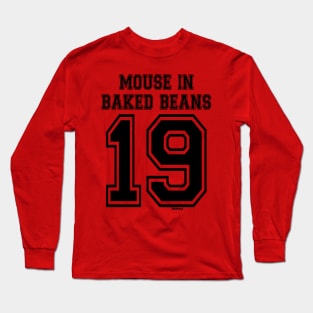 Mouse In Baked Beans Jersey (Black Version) Long Sleeve T-Shirt